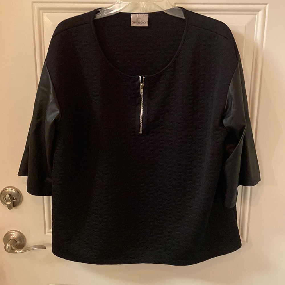 Caren Sport Shirt, P to P-Length-23”, No Size or Fabric, Bodice Quilted,